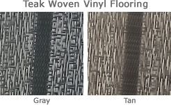 Teak Woven Vinyl Flooring